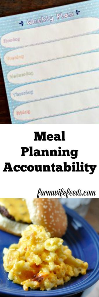 Weekly Meal Planning Accountability -working together! #mealplan
