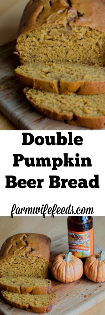 Let's add pumpkin to our Pumpkin Beer Bread and make Double Pumpkin Beer Bread! You won't be sorry, so easy to make and tastes fantastic!