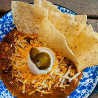 Crockpot Beef Taco Soup - The Farmwife Feeds