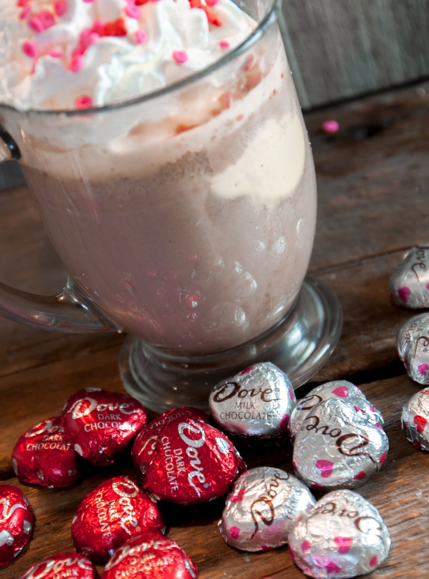 Sweet Valentine Dove Hot Chocolate will win over your love!