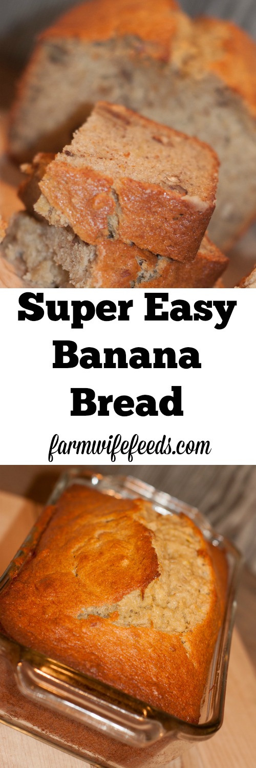 Super Easy Banana Bread-the reason bananas go bad!