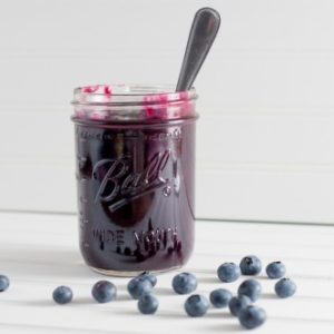 This Sweet Blueberry Topping recipe is so delicious, the perfect cross between a syrup and sauce-I love blueberries!