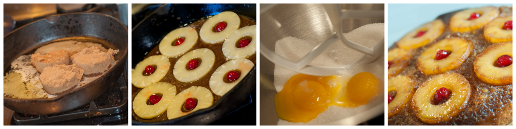Our family favorite Pineapple Upside-Down Cake recipe, golden and delicious!
