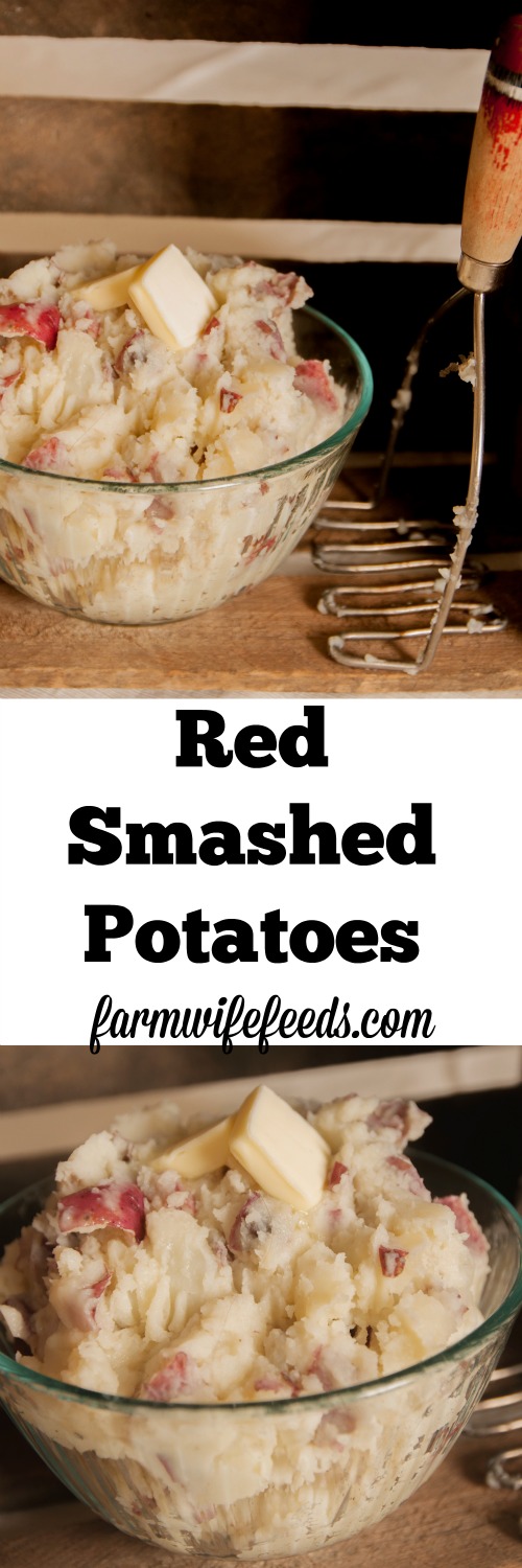 These Red Smashed Potatoes are an easy ideal side dish for most any meal! Easiest side dish recipe ever!