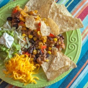 Tortilla Chip Taco Bake, a super easy recipe for a Mexican casserole that will please the whole family.