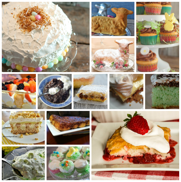 Easter Dessert Roundup-if you're like me a little last minute help finding some amazing Easter dessert recipes in one place is a great bonus!