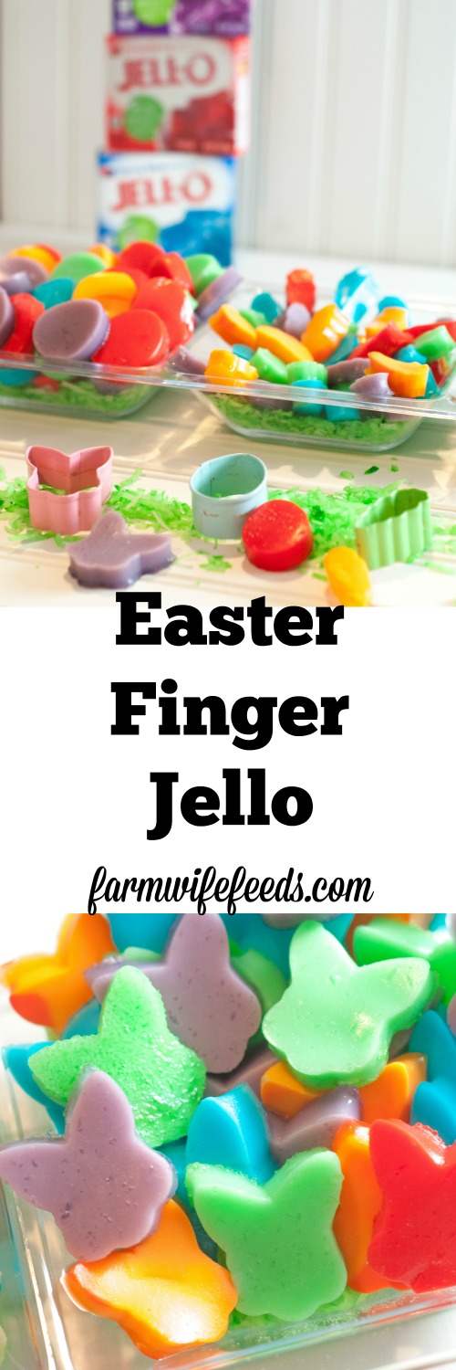 Easter Finger Jello is super fun and a super easy recipe that kids will love to help make and eat!
