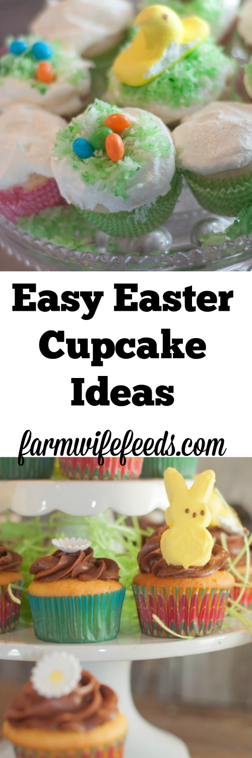 These easy Easter cupcake ideas are two easy super cute recipes that impress everyone!