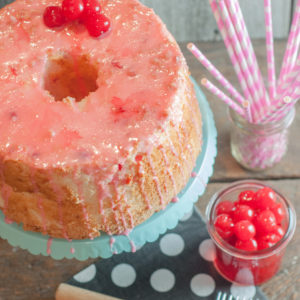 Maraschino Cherry Angel Food Cake