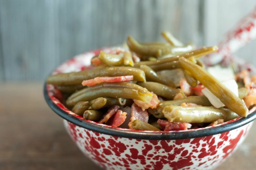 My Mom's Easy Green Beans are super simple to make, don't take a lot of time but taste like you spent all summer growing them and canning them yourself!