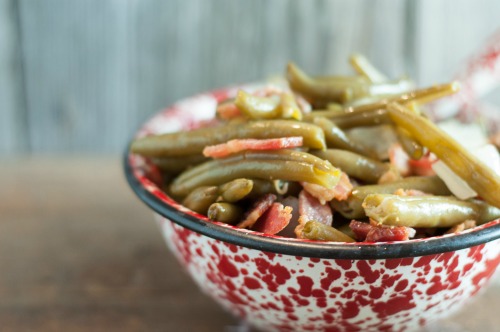 My Mom's Easy Green Beans are super simple to make, don't take a lot of time but taste like you spent all summer growing them and canning them yourself!