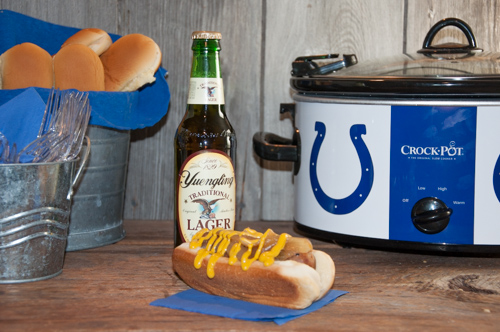 Crock Pot Beer Brats are a super simple way to have the grilled flavor quickly without standing over a grill while your guests are having fun!