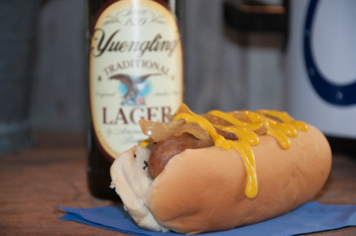 Crock Pot Beer Brats are a super simple way to have the grilled flavor quickly without standing over a grill while your guests are having fun!