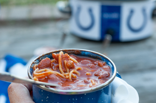 This Easy Sausage Chili has only 6 ingredients but is deep and rich in flavor and a great meal!