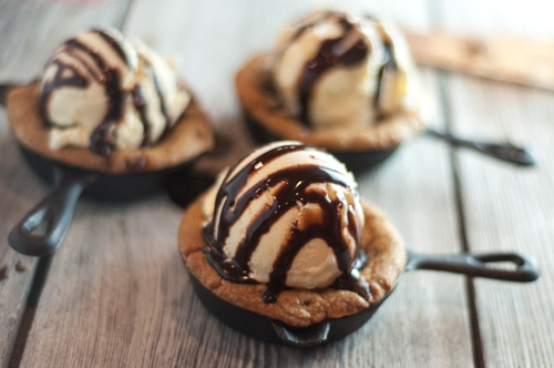 Individual Chocolate Chip Cast Iron Skillet Cookies are all the rage when you go out but are so easy to make at home, make your own at home any time you want and impress everyone!