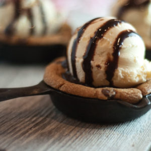 Individual Chocolate Chip Cast Iron Skillet Cookies are all the rage when you go out but are so easy to make at home, make your own at home any time you want and impress everyone!