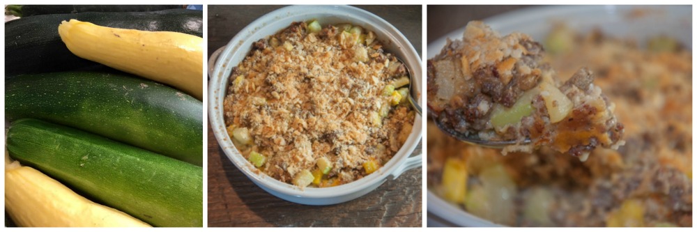 This easy baked Sausage Zucchini Casserole is perfect and includes cheese. It's a quick and easy meal or side dish. 