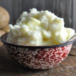 Traditional Mashed Potatoes from Farmwife Feeds. Creamy mashed potatoes with real butter and cream compliment any meal.