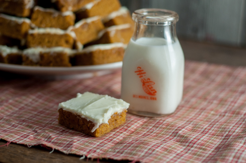 Fall Pumpkin Squares are an easy crowd pleaser, pumpkin and cream cheese icing are a great combination.