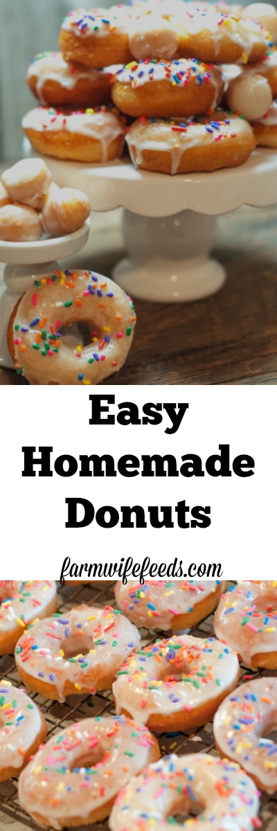 Easy Homemade Donuts are a great treat for a weekend breakfast or a fun after school snack!