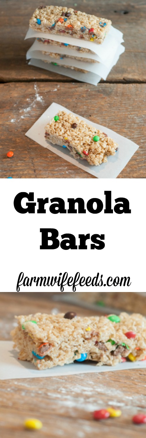 These Granola Bars are a great treat that you can mix in your favorite add-ins to make just the way you like!