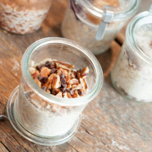 Overnight Oats In A Jar are the easiest way to make sure kids get a good start to the day even when they are running out the door!