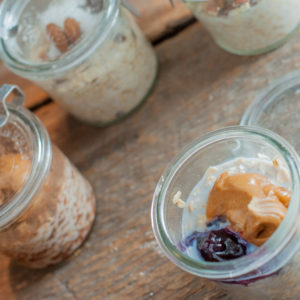 Overnight Oats In A Jar are the easiest way to make sure kids get a good start to the day even when they are running out the door!