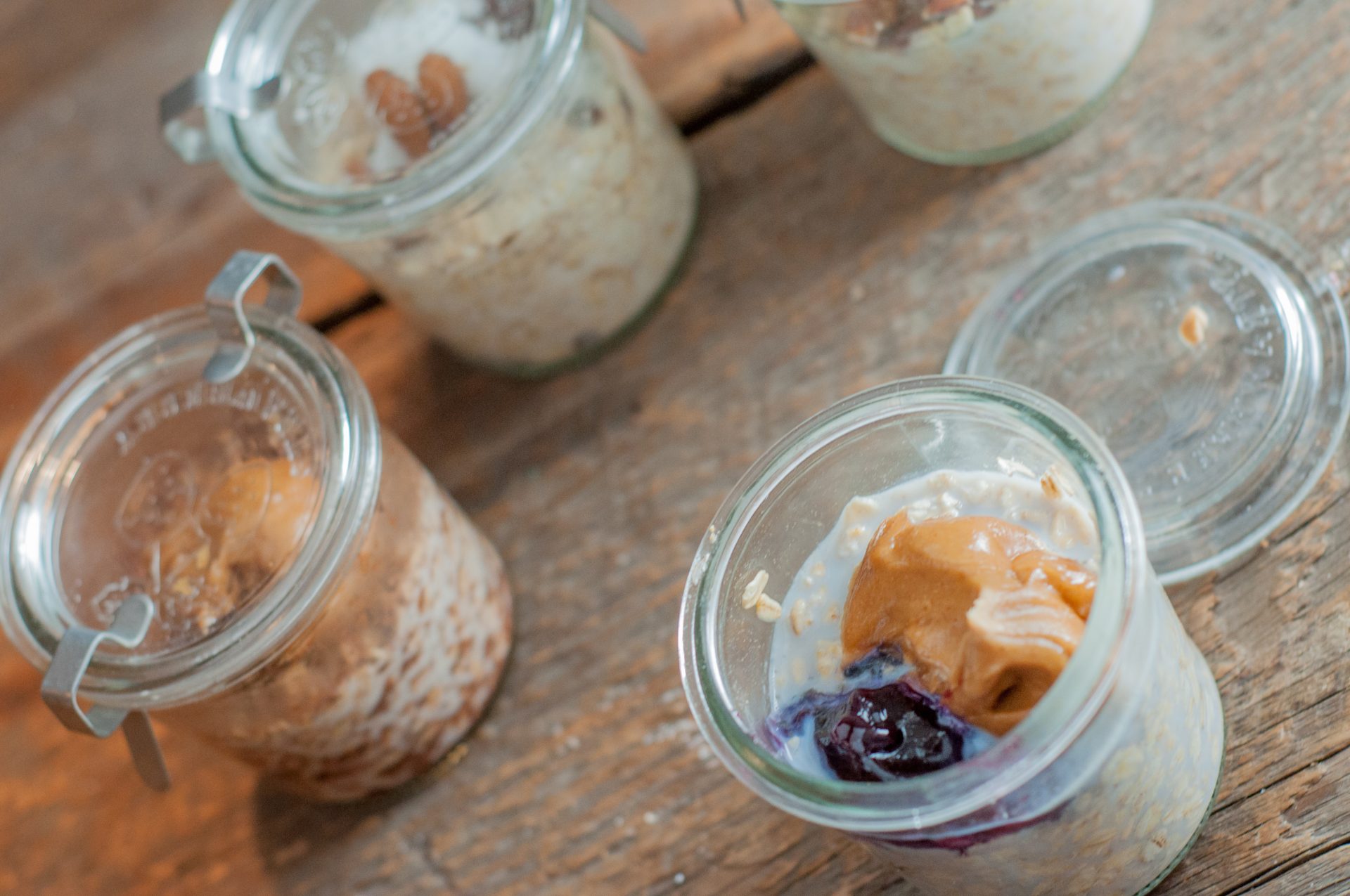 Overnight Oats In A Jar are the easiest way to make sure kids get a good start to the day even when they are running out the door!