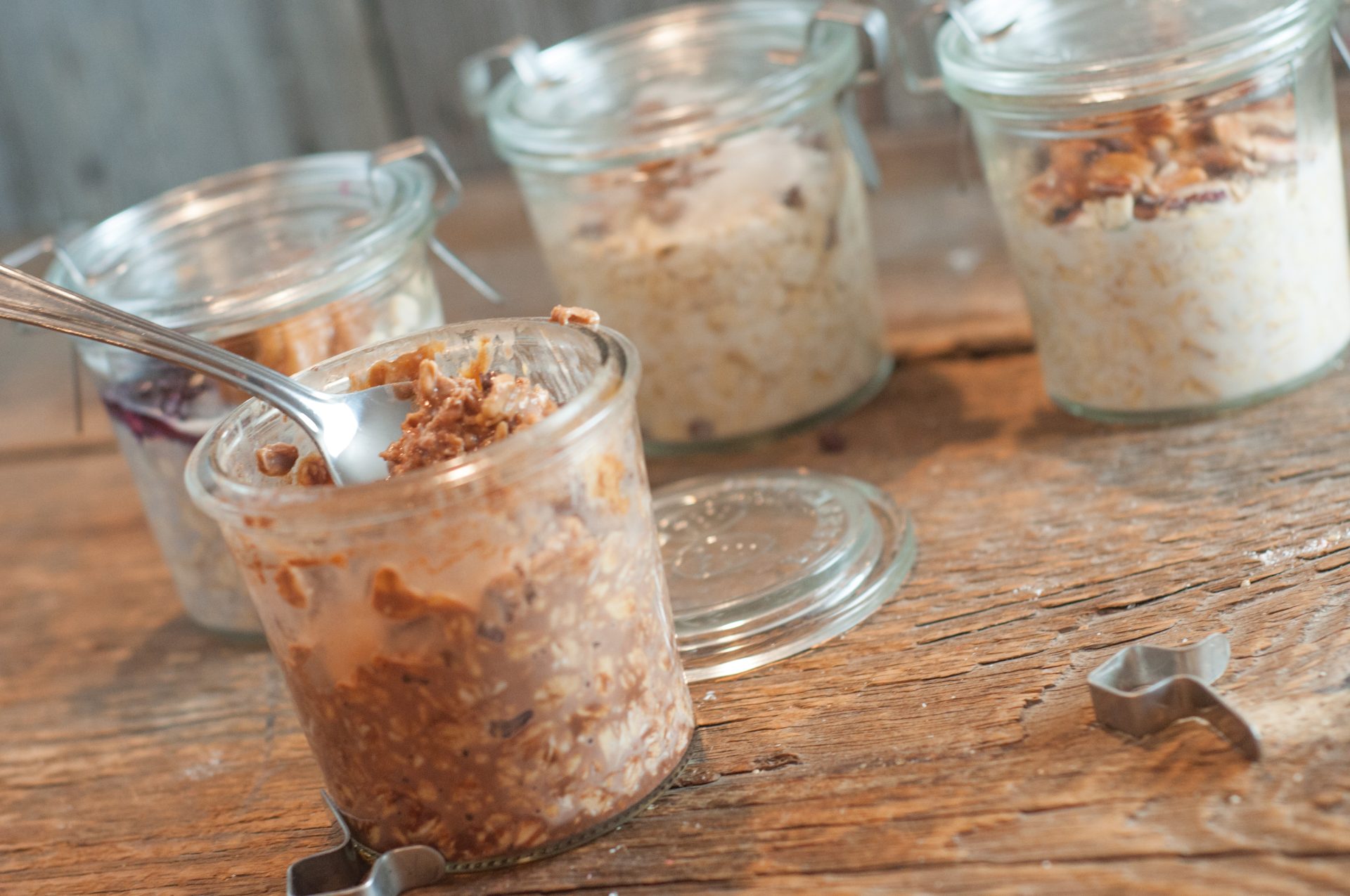 Overnight Oats In A Jar are the easiest way to make sure kids get a good start to the day even when they are running out the door!