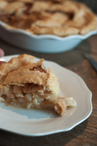 God Bless America and Mother's Apple Pie - this traditional apple pie has a twist with a creamy base layer that sweetens this pie right up!