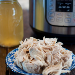 Freezer Meal Instant Pot Shredded Chicken is a quick way to have shredded chicken on hand all week long for quick snacks and meals.