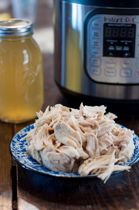 Freezer Meal Instant Pot Shredded Chicken is a quick way to have shredded chicken on hand all week long for quick snacks and meals.