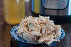 Freezer Meal Instant Pot Shredded Chicken is a quick way to have shredded chicken on hand all week long for quick snacks and meals.