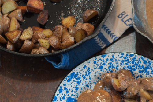 Pan Fried Baby Potatoes are a super easy to prepare side dish that compliments any meat and completes your meal!