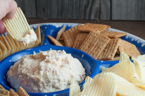 This super simple throw together ahead of time Shrimp Dip is a fun retro party staple!