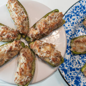 Sausage Stuffed Jalapeños from Farmwife Feeds are a great appetizer for parities and get togethers. #recipes #appetizers