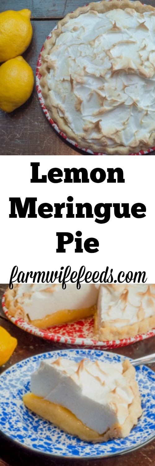 Family Recipe Lemon Meringue Pie from Farmwife Feeds #recipe #lemon #pie 