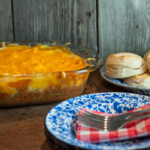 Beef Shepherd's Pie is an easy casserole for the family on busy night's or a great lunch from Farmwife Feeds #groundbeef #casserole #recipe