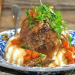 Braised Beef Short Ribs with gravy recipe for Dutch Oven by Farmwife Feeds #beef #recipe #ribs