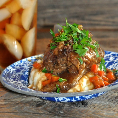 Braised Beef Short Ribs with gravy recipe for Dutch Oven by Farmwife Feeds #beef #recipe #ribs