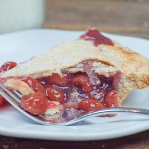 Homemade Cherry Pie, easy traditional recipe from Farmwife Feeds #pie #recipes #cherry