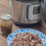 Freezer Meal Instant Pot Shredded Beef great to have on hand for easy meals from Farmwife Feeds #beef #instantpot #freezermeal #recipes