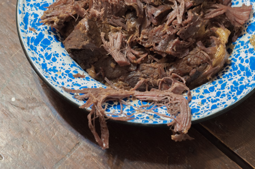 Freezer Meal Instant Pot Shredded Beef great to have on hand for easy meals from Farmwife Feeds #beef #instantpot #freezermeal #recipes