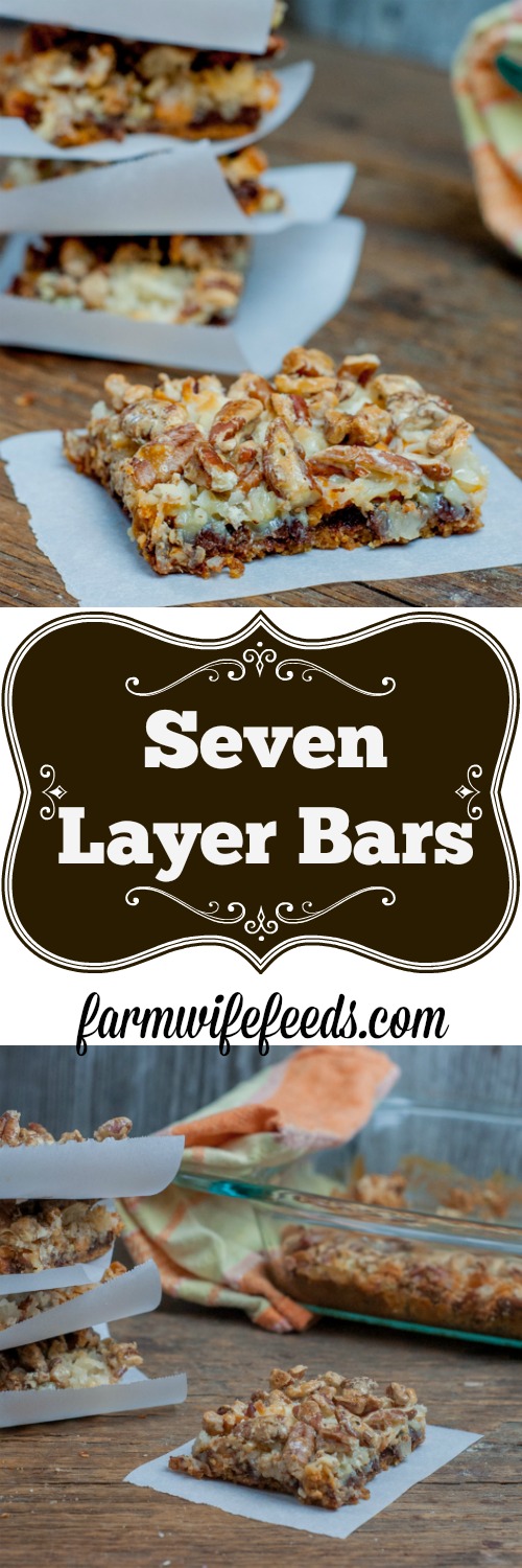 Classic Seven Layer Bars - simple easy delicious snack or dessert #recipe #dessert #snack