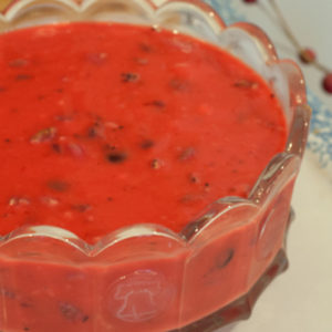 Granny's Cranberry Jello Salad is a Thanksgiving must from Farmwife Feeds #thanksgivingt #cranberrysalad #jello #traditon