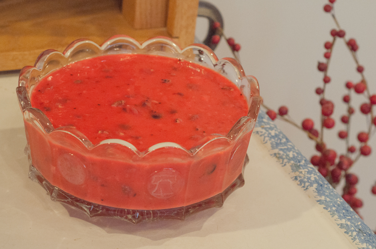 Jello Thanksgiving / Strawberry Cream Jello Salad The Canned Peaches Project