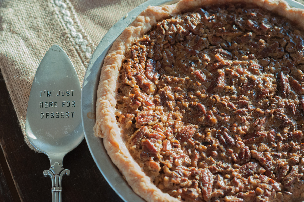 Mom's Classic Pecan Pe is a family favorite from Farmwife Feeds #pie #recipe #pecans