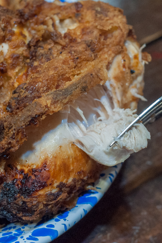 Fried Chicken and Skillet Gravy from Farmwife Feeds is just like Grandma's Sunday Dinner #recipe #castiron #chicken #friedchicken