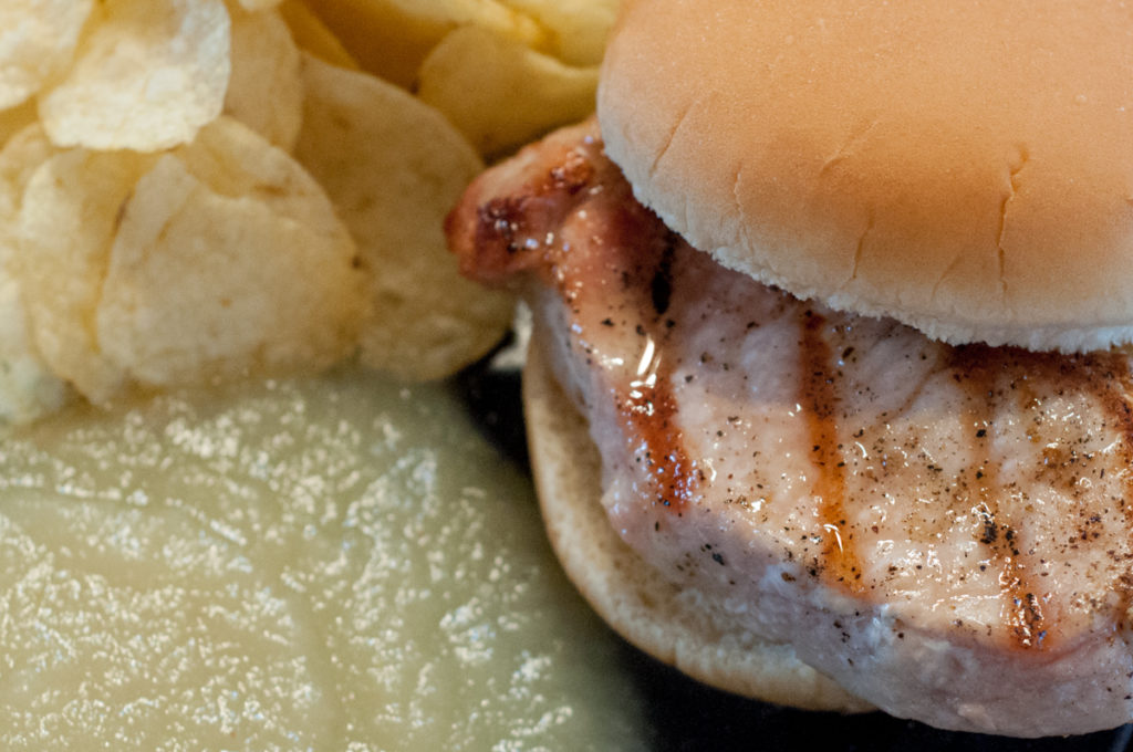 Simple Grilled Pork Chop Sandwich Meal The Farmwife Feeds