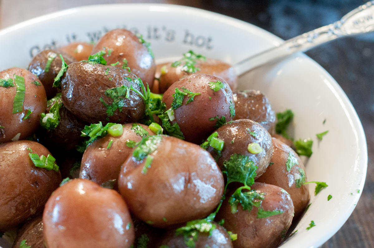 Crock Pot Buttered Parsley Potatoes The Farmwife Feeds